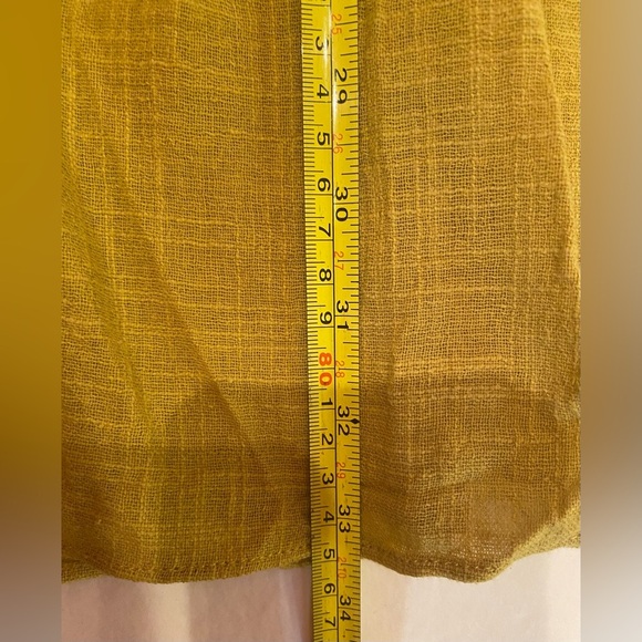 NWT Hayden Los Angeles Woman’s Mustard Yellow Lace Up Tunic Dress Size Small - Picture 5 of 6